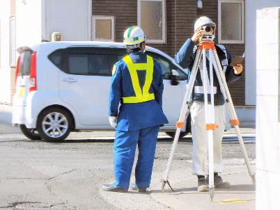 測量助手スタッフの画像