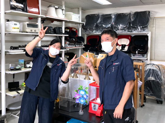 備品レンタルの受付スタッフの画像