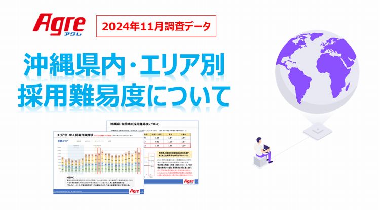 沖縄県内・エリア別にみる採用難易度について